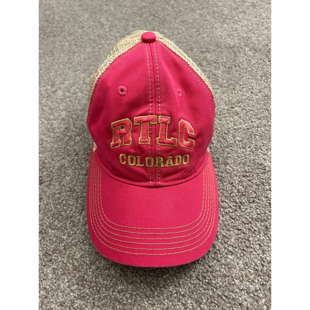 Legacy RTLC Colorado Trucker Hat Womens OSFM Pink Tan Excellent Snapback Mesh